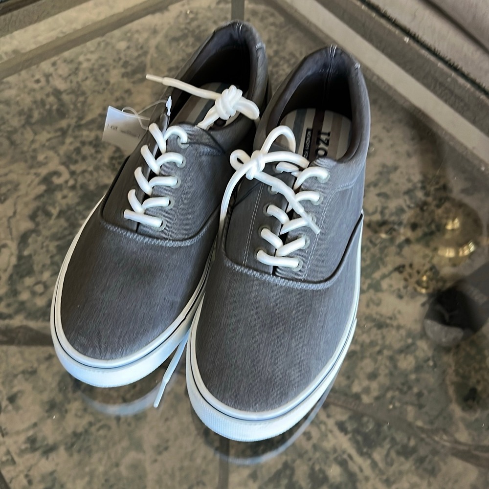 IZOD‎ Men's Grey Canvas Casual Shoes Size 12